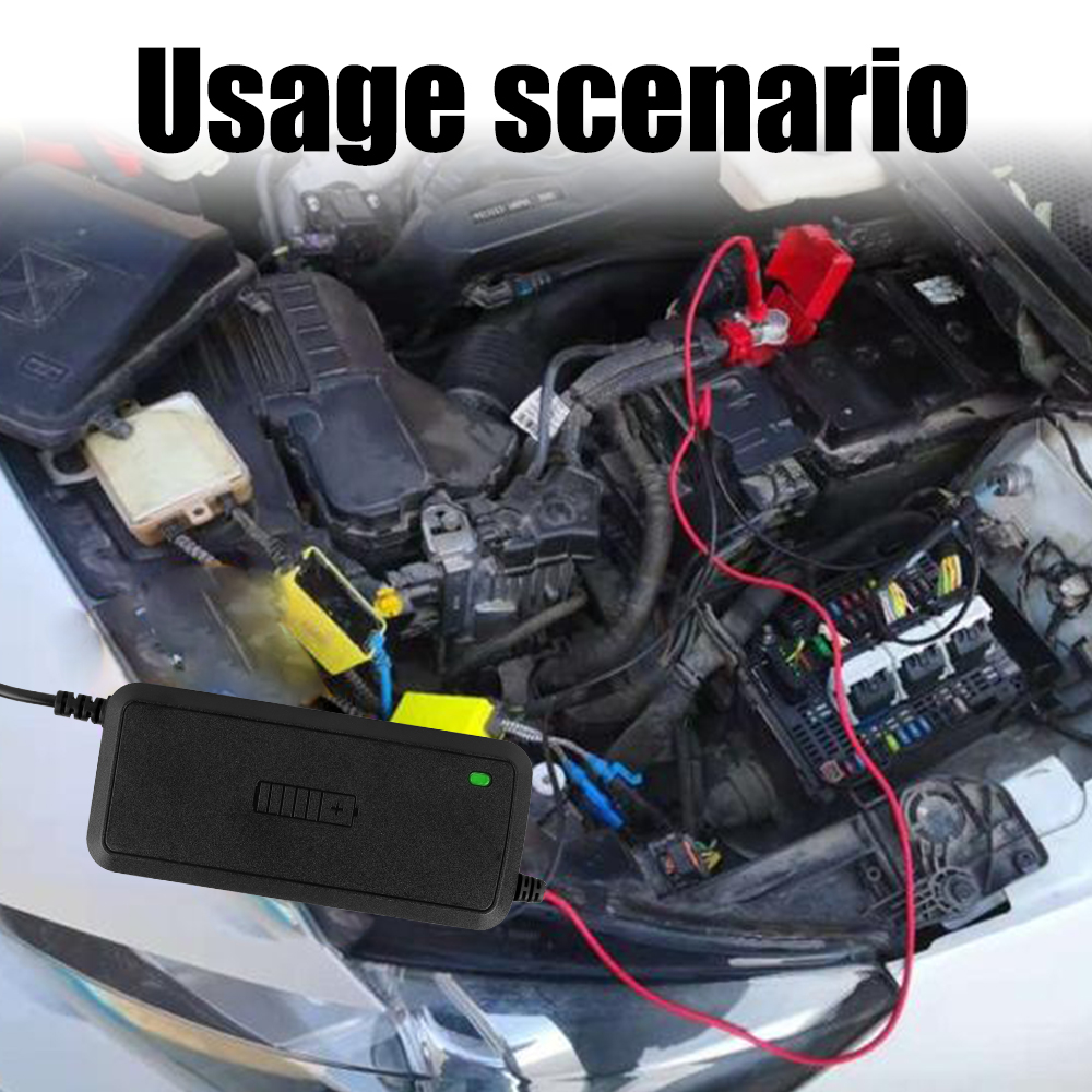 Cargadores de batería de GEL AGM de ácido de plomo de 3 etapas, cargador de batería de coche completamente automático, carga rápida inteligente de 12V 5A