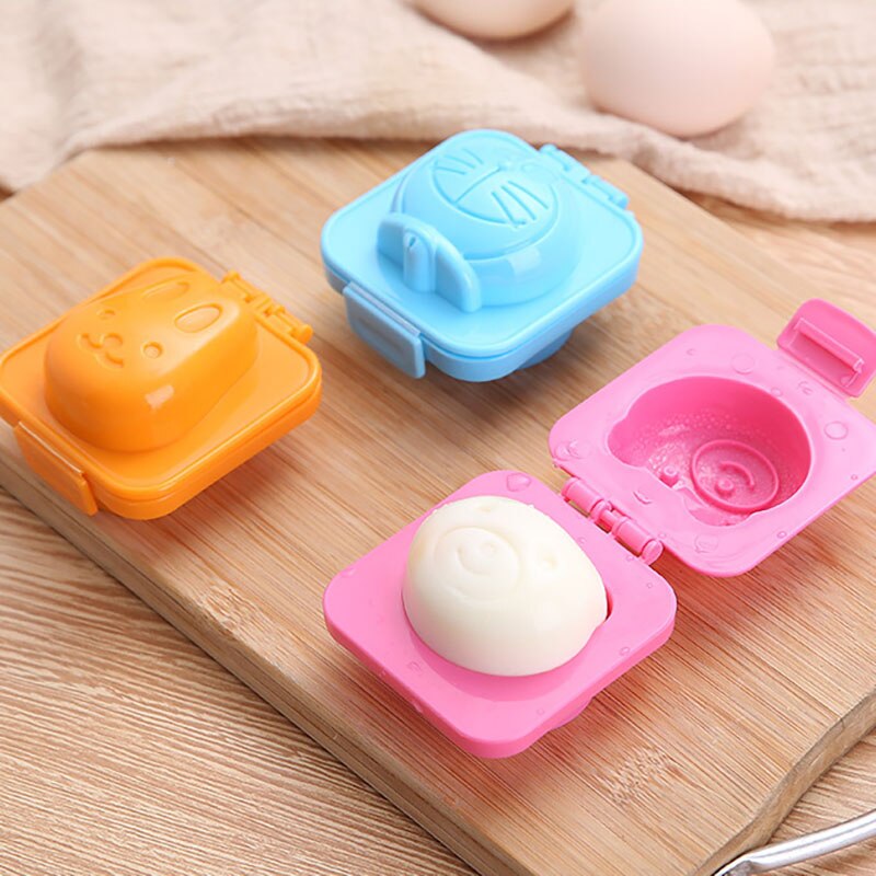 6Pcs / Lot Egg Boiled Mold Cute Cartoon 3D Egg Ring Mold Bento Maker Cutter Decorating Egg Tool Kitchen Home Accessories