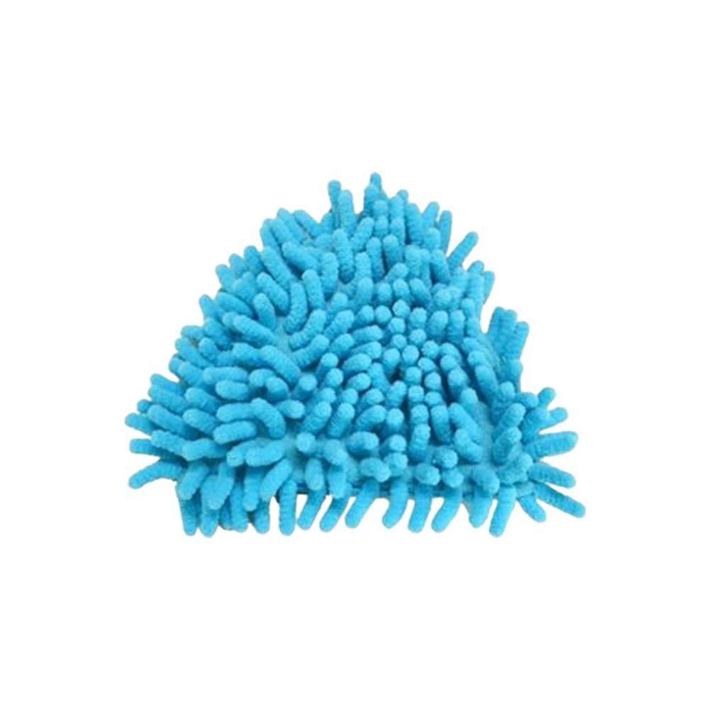 180 graders drejelig justerbar trekant rengøring moppe væg loft rengøringsbørste moppe vask støvbørste husholdningsrengøringsværktøj: Blå erstatning