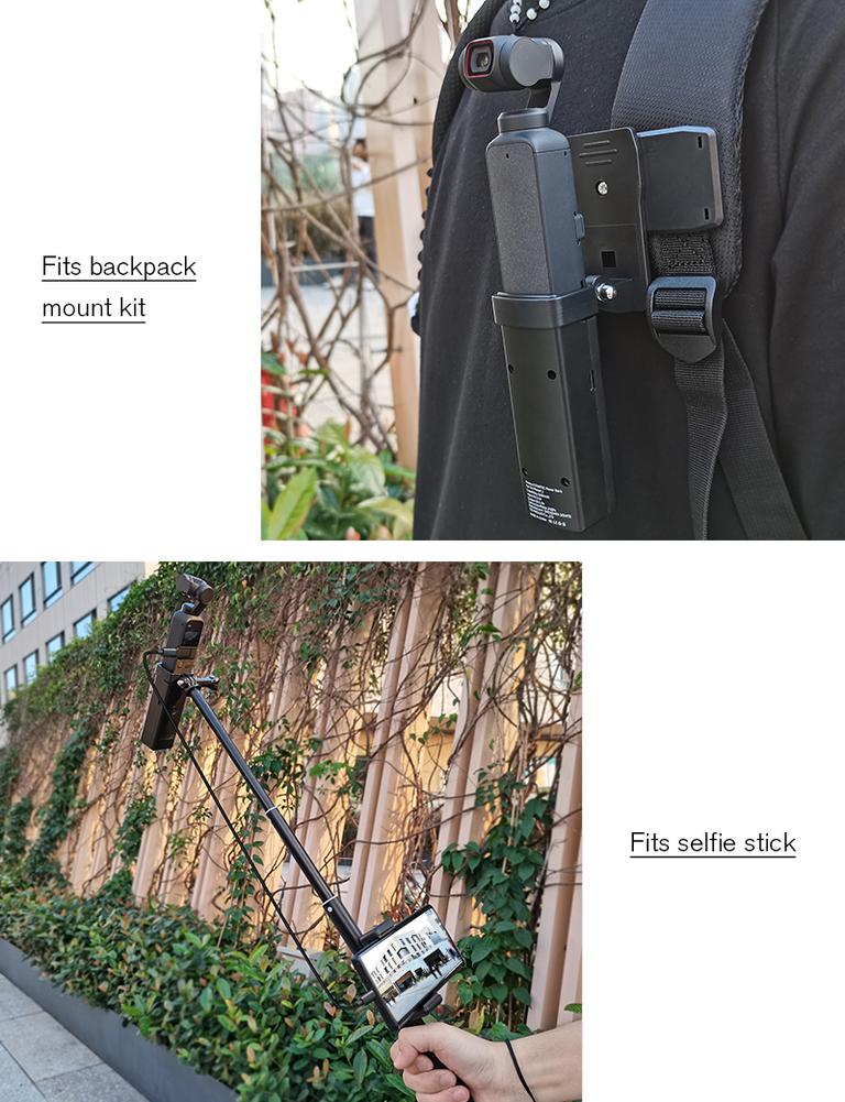 Caja de carga portátil con agarre de mano, cargador de batería para Dji Osmo Pocket 2, cardán, accesorios de cámara