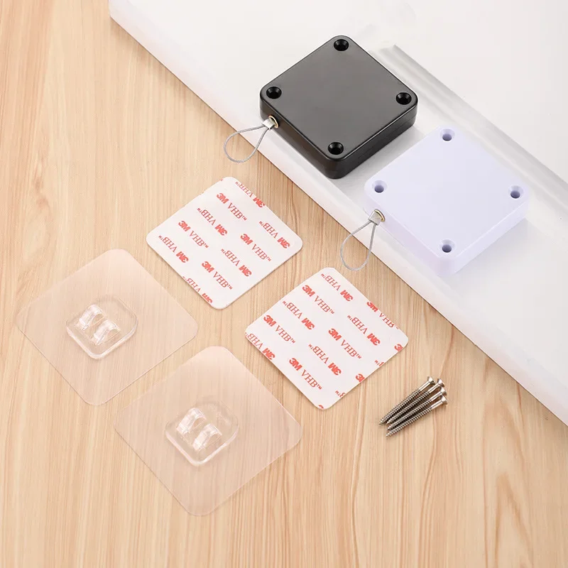 Punch-free Automatic Door Closer Closing Sliding Latch No Punching Automatic Door Lock Sliding Doors Stickers Home Closers 1000g