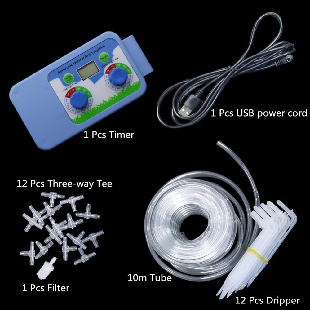 1 Set Timers Controller Automatic Waterer Drip Irrigation Timer Intelligent Garden Agricultural watering system Garden water