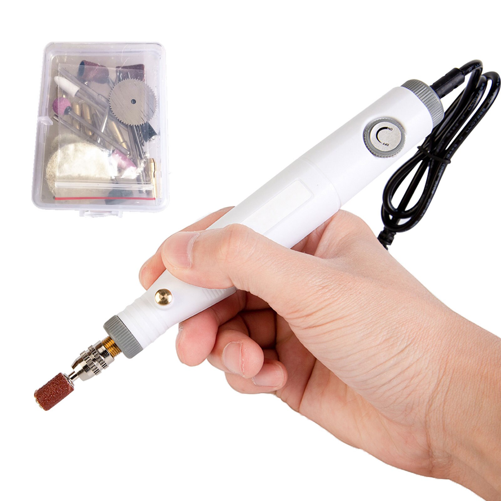 Mini Drill Engraver 18V Adjustable Speed Power Tool Manicure Machine Electric Motor Drilling Machine Dremel Accessoraies Set