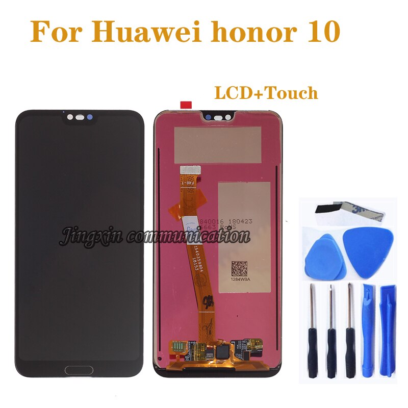 5.84 "novo lcd para huawei honor 10 display lcd completo + touch screen digitador assembléia para honor10 bkl-l04 peças de reparo