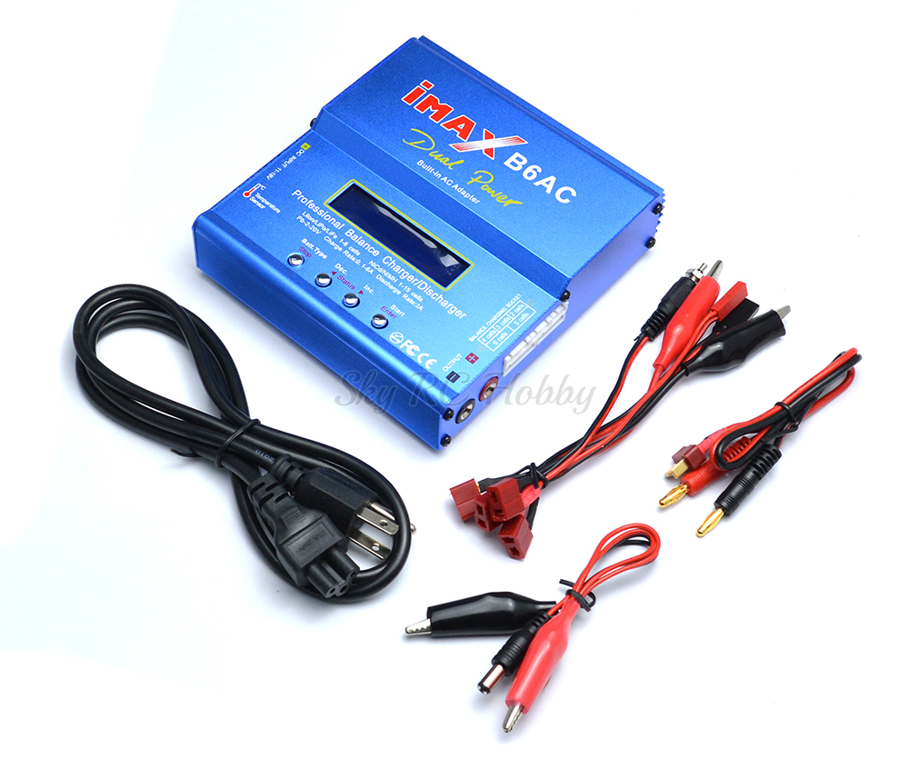 IMAX B6 AC B6AC Lipo NiMH 3S RC bilancia batteria caricabatterie/Scaricatore + B6AC Europeo Cavo di Alimentazione Universale cavo di alimentazione EU / noi