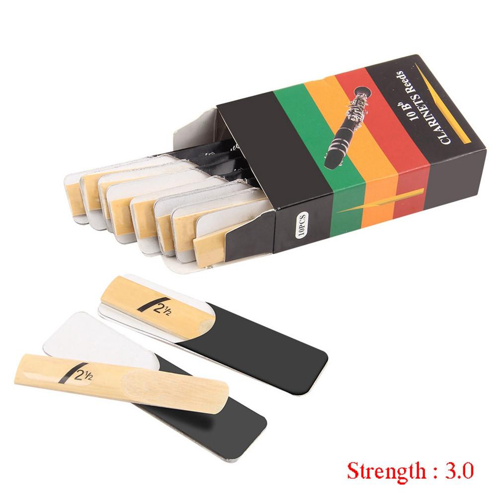 10 stuks klarinetrietset bb-toon klarinetrieten sterkte 1.5/2.0/2.5/3.0/3.5/4.0 blaasinstrument klarinetrietaccessoires: Hardheid 3.0