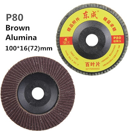 1pcs Grit Flap Sanding Grinding Discs Angle Grinder Wheels 100mm*16(72) Grits P60 P80