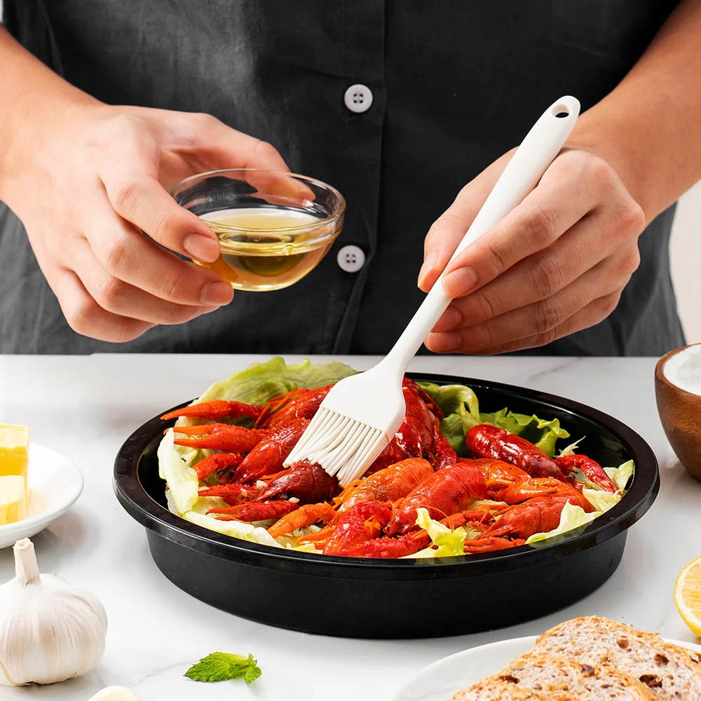 Graues 6-teiliges Silikon-Spatel-Set, lebensmittelecht, antihaftbeschichtet, hitzebeständige Spatel, Wender zum Kochen, Backen, Mischen, Backen