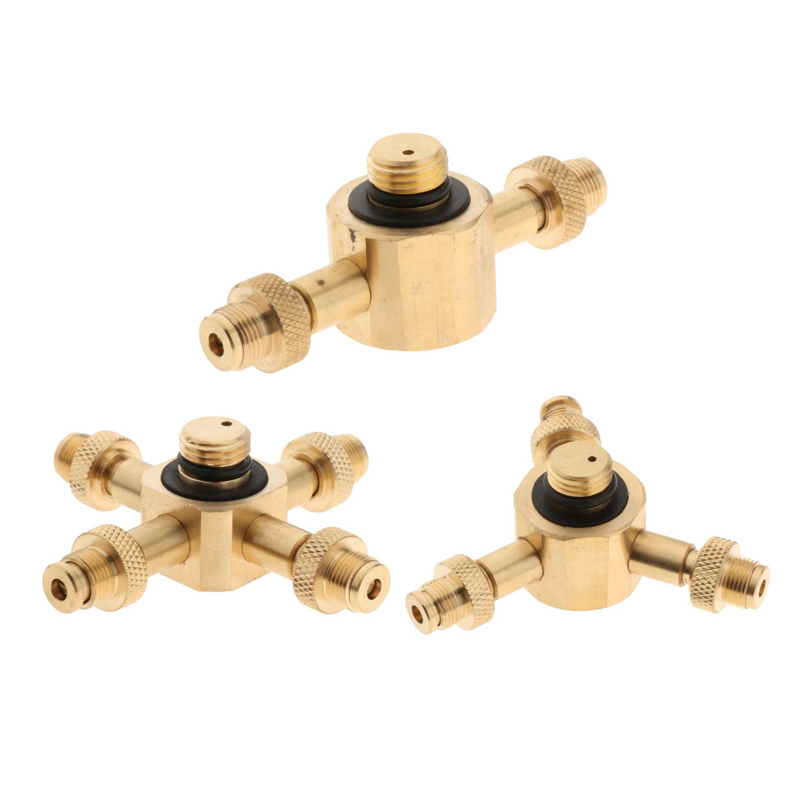 Gas Cylinder Connector, Outdoor Camping Stove Adapter Brass Gas Cylinder Stove Adapter Heads Furnace Converter Connectors
