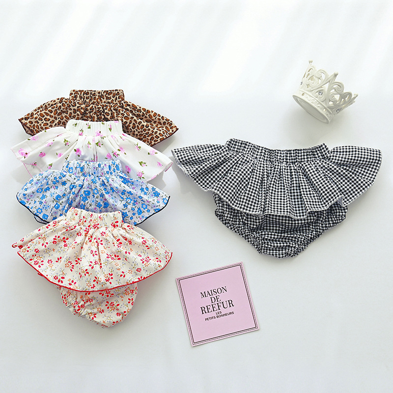 Melario Zomer Bloemenprint Meisjes Rok Shorts Voor Kinderen Kleding Rok-Broek Kinderen Tutu Shorts Losse Been Broek Baby kleding