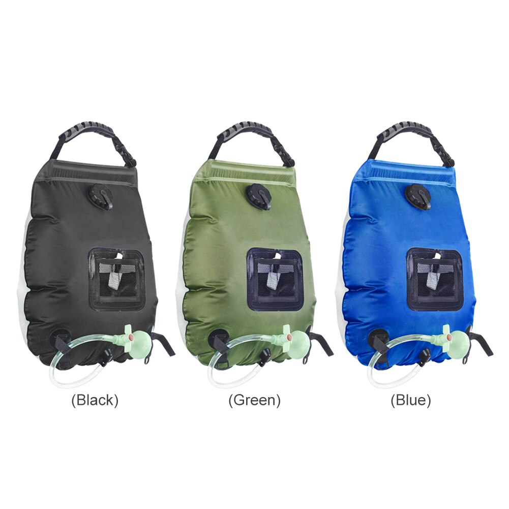 Faltbare 20L Solar- Wasser Lagerung Container Taschen Tragbare Heizung Dusche Taschen draussen Lager Heizung Dusche Taschen