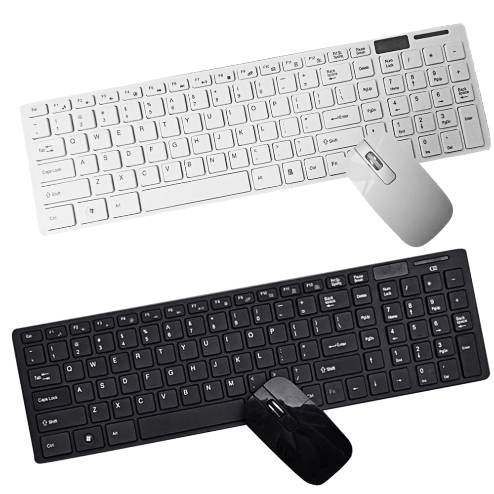 Elisona trådlöst tangentbord och mus möss combo set 10m driftavstånd för dator pc gaming tv windows 98 me n7 mac android