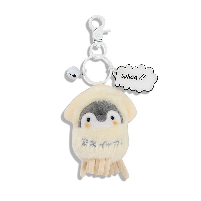 Japan energy plush doll little penguin family students different styles with Iron Buckle: L