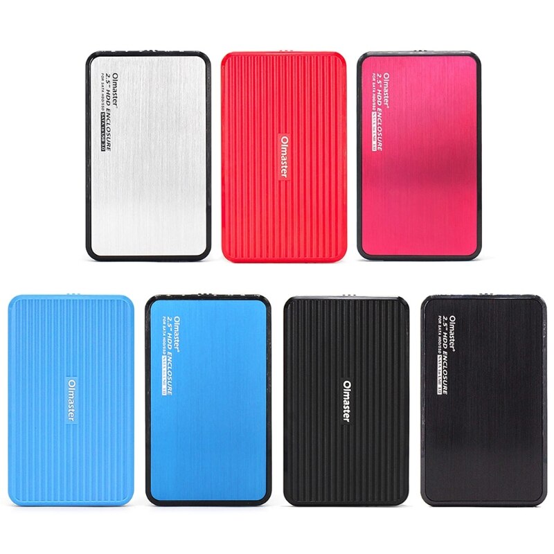 Olmaster 2.5 Inch SSD Notebook Hard Drive Box SATA External USB 3.0 8TB High-speed Transmission Hard-disk Enclosure