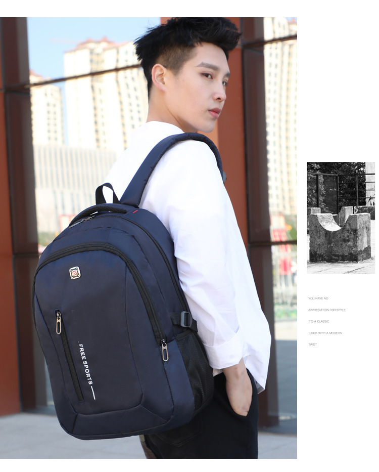 Chuwanglinmen rejsetasker rygsæk vandtæt nylon student skoletaske afslappet mænd rejser mand teenager rygsæk  p71801