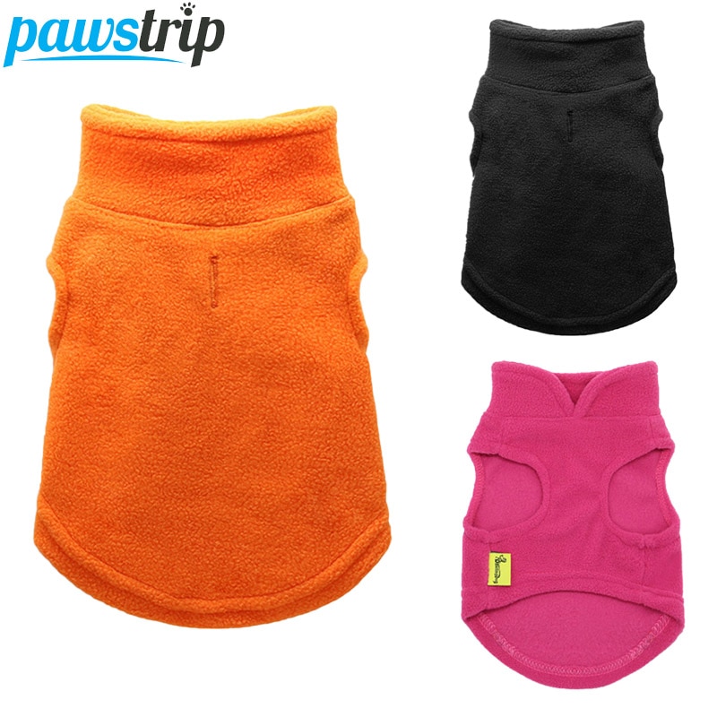 Blød fleece hundefrakke varmt hvalpetøj vinter hundejakke frakke lille hundetøj pomeranian mops shih tzu tøj varm kat frakke