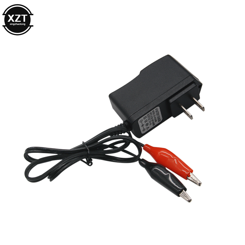 Cargador de batería automático Universal, 6V, 1A, para cochecito de bebé, coche de juguete, motocicleta, baterías selladas de plomo y ácido, enchufe europeo y estadounidense