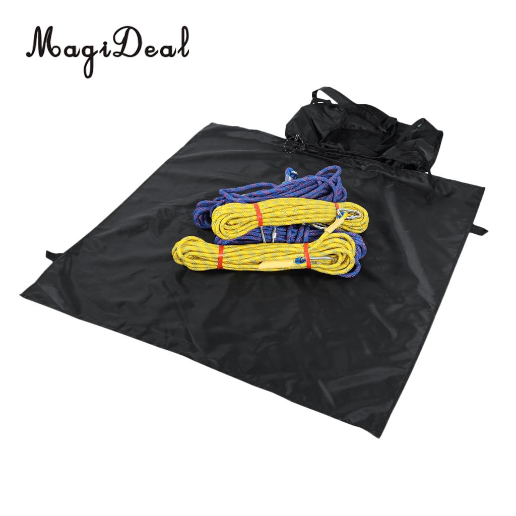 Ultralight Rock Climbing Rappelling Rescue Rope Cord Carry Bag Ground Mat + Rope Brush for Camping Hiking Caving Accessories