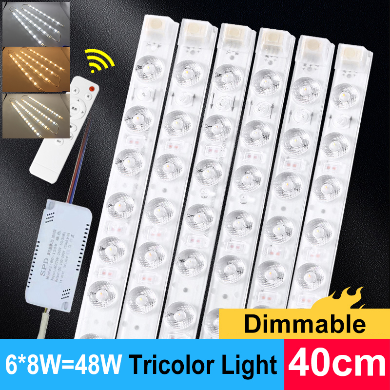 LED Module 220V Ceiling Light LED Module Light Bar 40cm 50cm Energy saving Replacement LED For Living Room Bedroom Ceiling Light: Light Grey