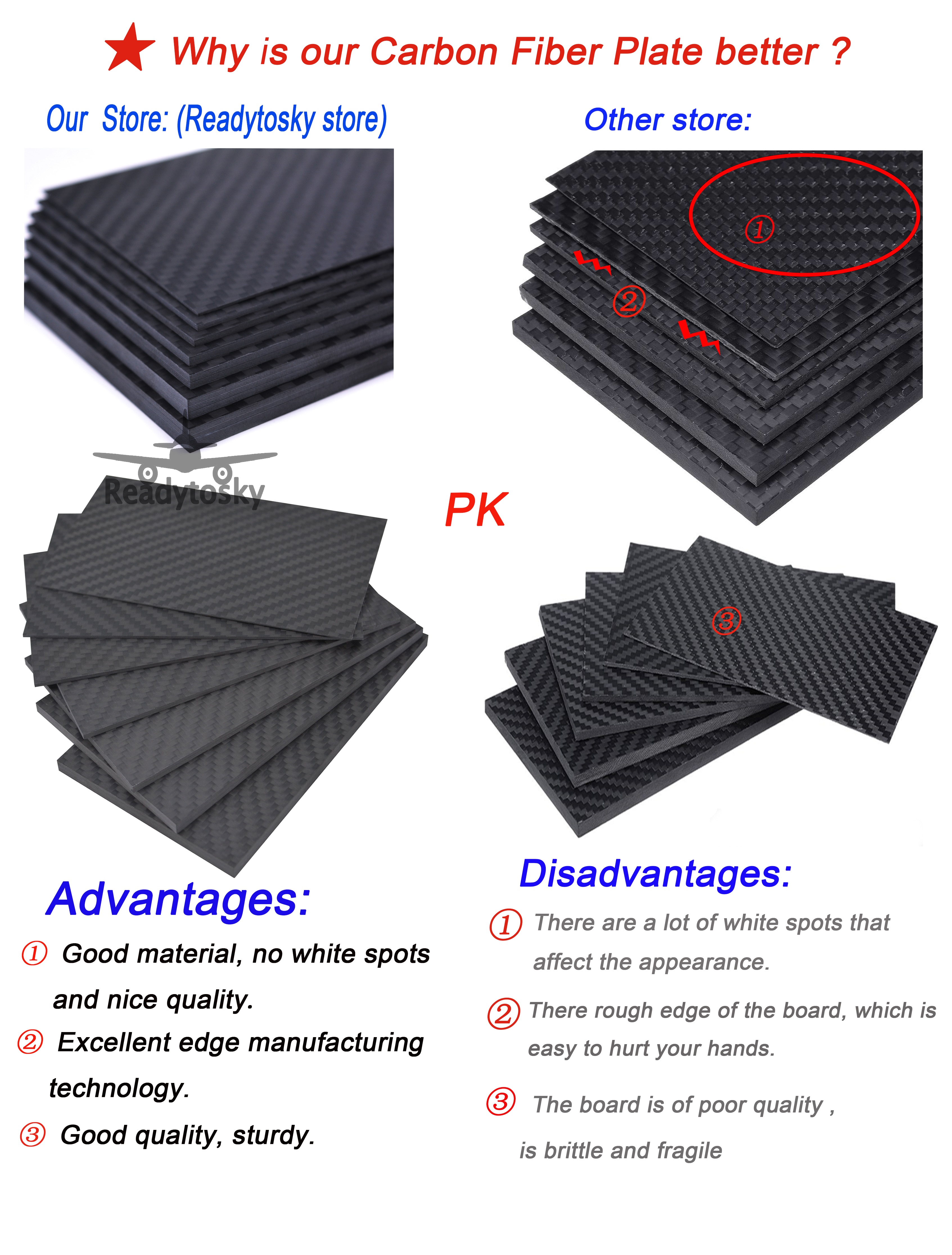 125mm X 75mm Real Carbon Fiber Plaat Panel Lakens 0.5mm 1mm 1.5mm 2mm 3mm 4mm 5mm dikte Composiet Hardheid Materiaal