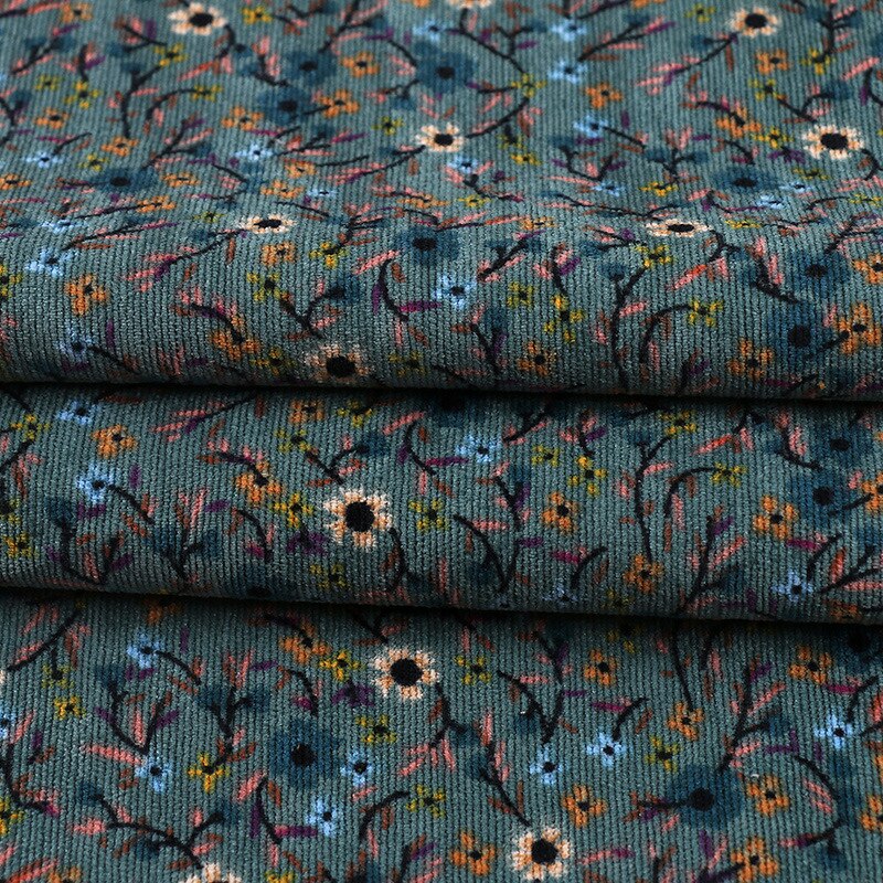 100*150cm impresión tela terciopelo Floral pana suave tela para Diy mantel vestido niños ropa cortina bolsa manualidades de costura: 05