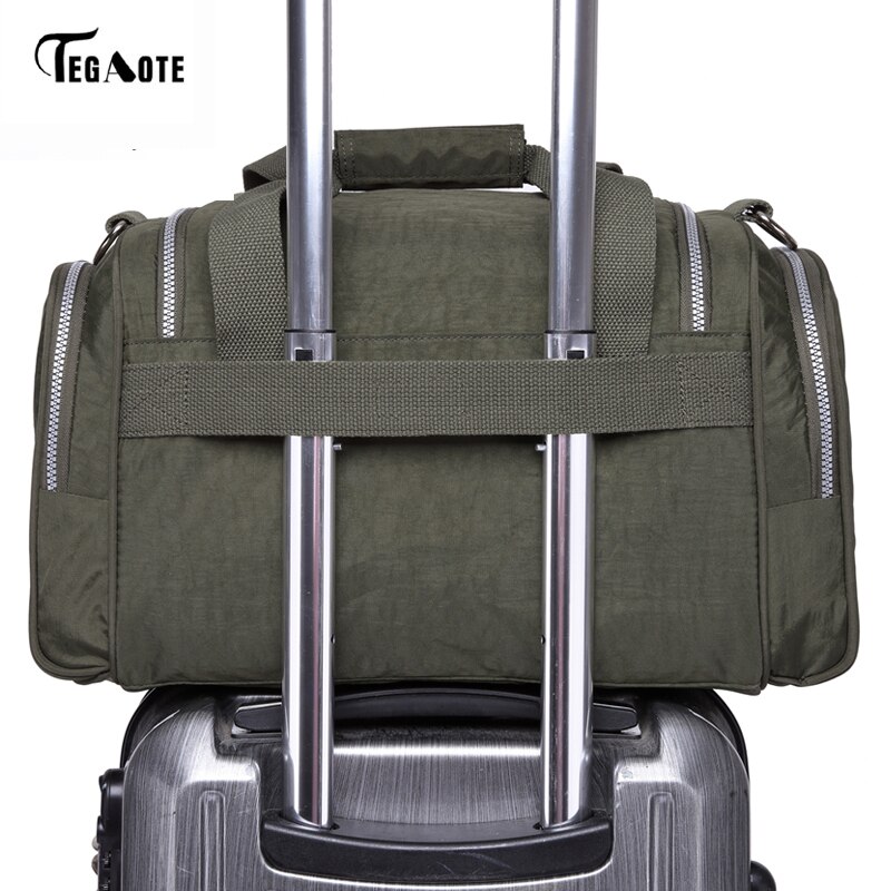 TEGAOTE Men's Travel Bag Zipper Luggage Travel Duffle Bag Latest Style Large Capacity Male Female Portable Travel Tote