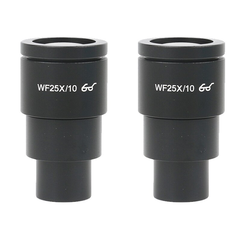 2 uds microscopio estéreo-ocular W10X/20 W15X/15 WF20X/10 WF25X/10 WF30X/9 con copas oculares de caucho guardia