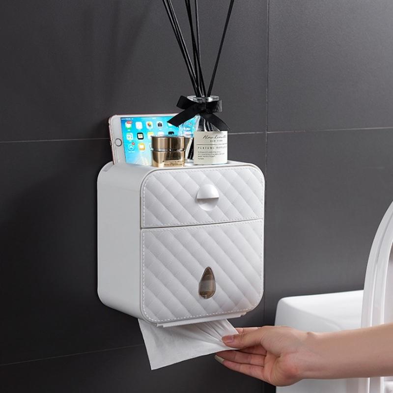 Monitoiminen wc-paperiteline vedenpitävä seinälle asennettava wc-paperilaatikko wc-paperiteline wc-paperin säilytyslaatikko