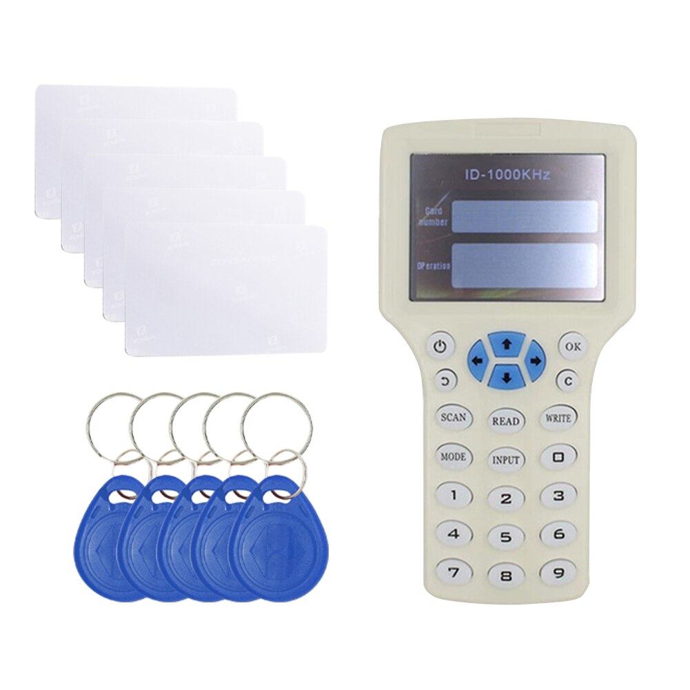 RFID NFC IC ID Reader Frequency RFID Access Control Card Duplicator Cloner NFC Encryption Card Writer Smart Key Copier: 5 cards package