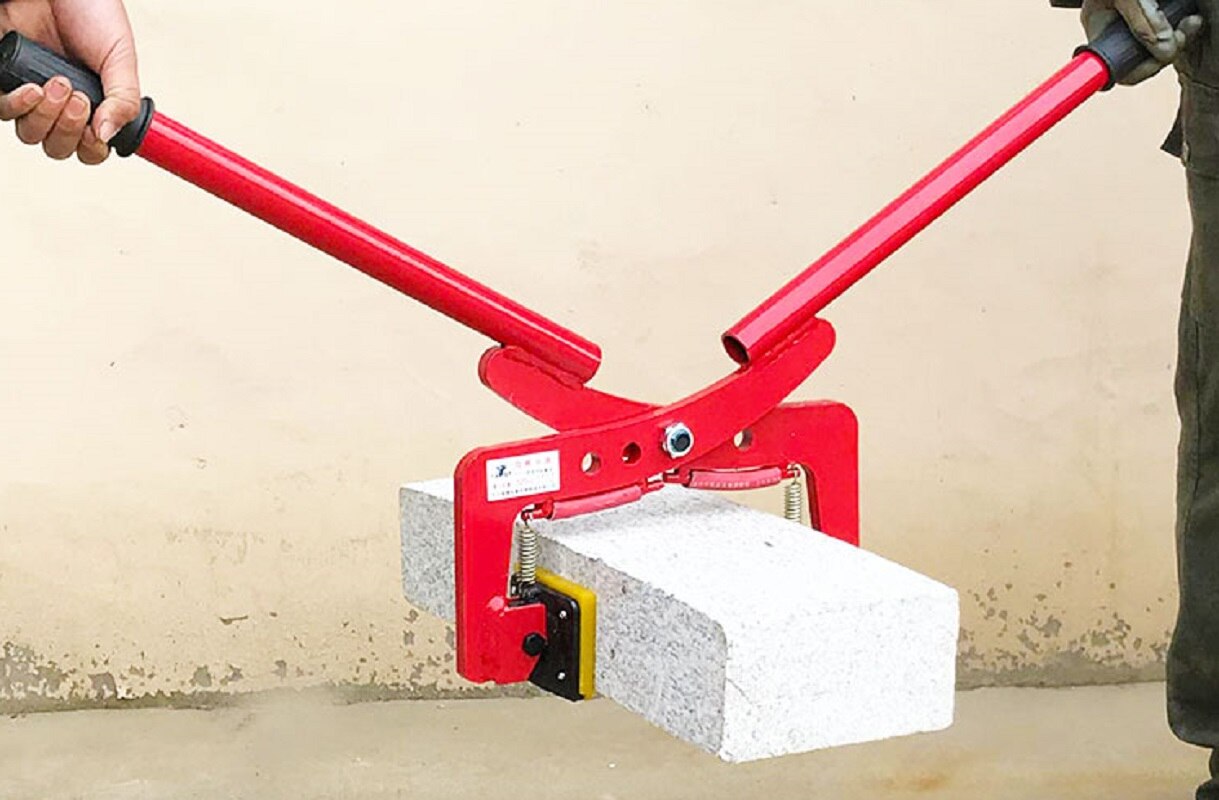 6-30CM 240KG--320KG Handhold type double lifting curb clamp for stone marble transferring installation tool
