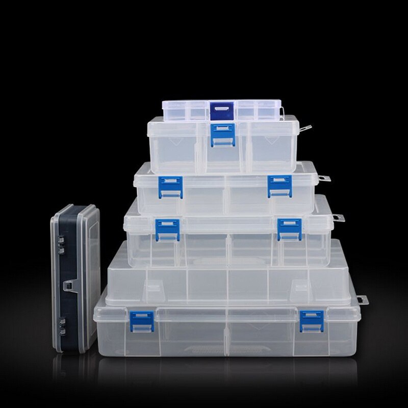 Adjustable Components Compartment Storage Organizer Detachable Portable Tool Box Electronic Drill Screw Beads Storage Toolkit