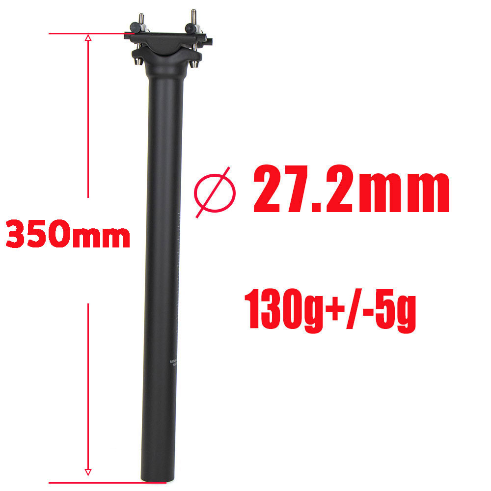 ELITA ONE Carbon Seat Post 27.2/30.9/31.6mm MTB/Road Biike Carbon Fiber Seatpost Titanium Screws Light 130g Seat Tube: WHITE
