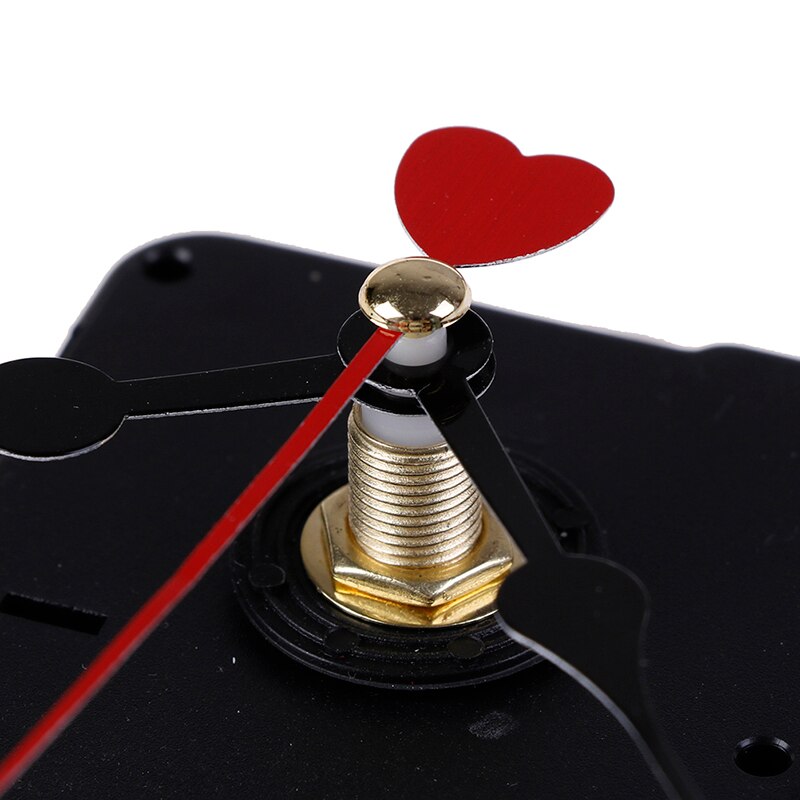 Red Heart Hands DIY Quartz Wall Clock Movement Mechanism Repair Parts