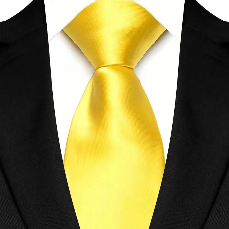 Gravata masculina luxuosa de 8cm, cor amarela, listras, gravatas sólidas para homens, noivo, jacquard, tecido, gravata de pescoço para negócios, festa de casamento: Lavanda