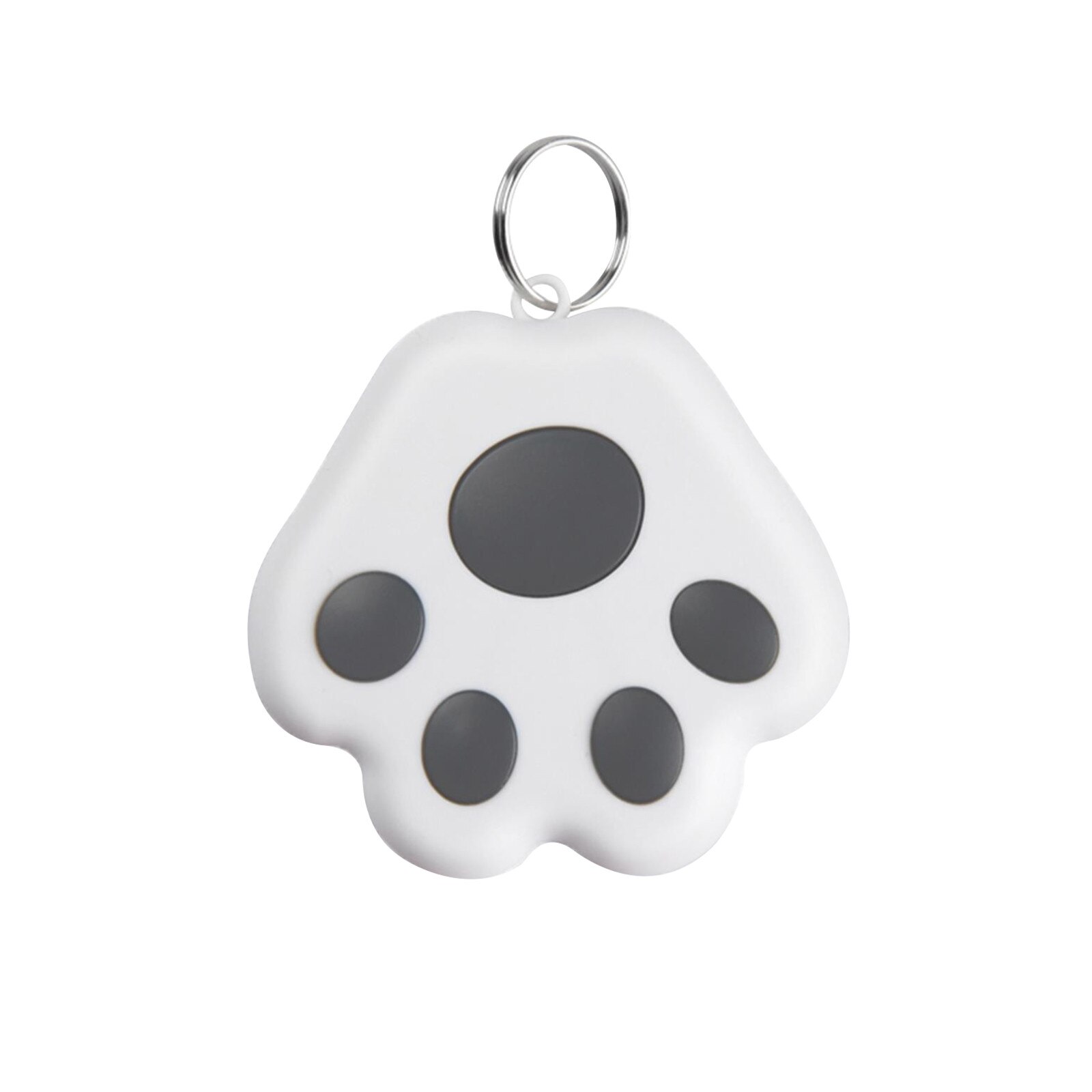 Localizador GPS Mini para mascotas, dispositivo antipérdida de seguimiento, rastreador para gatos y niños, billetera de coche, accesorios para llavero, novedad: Gris