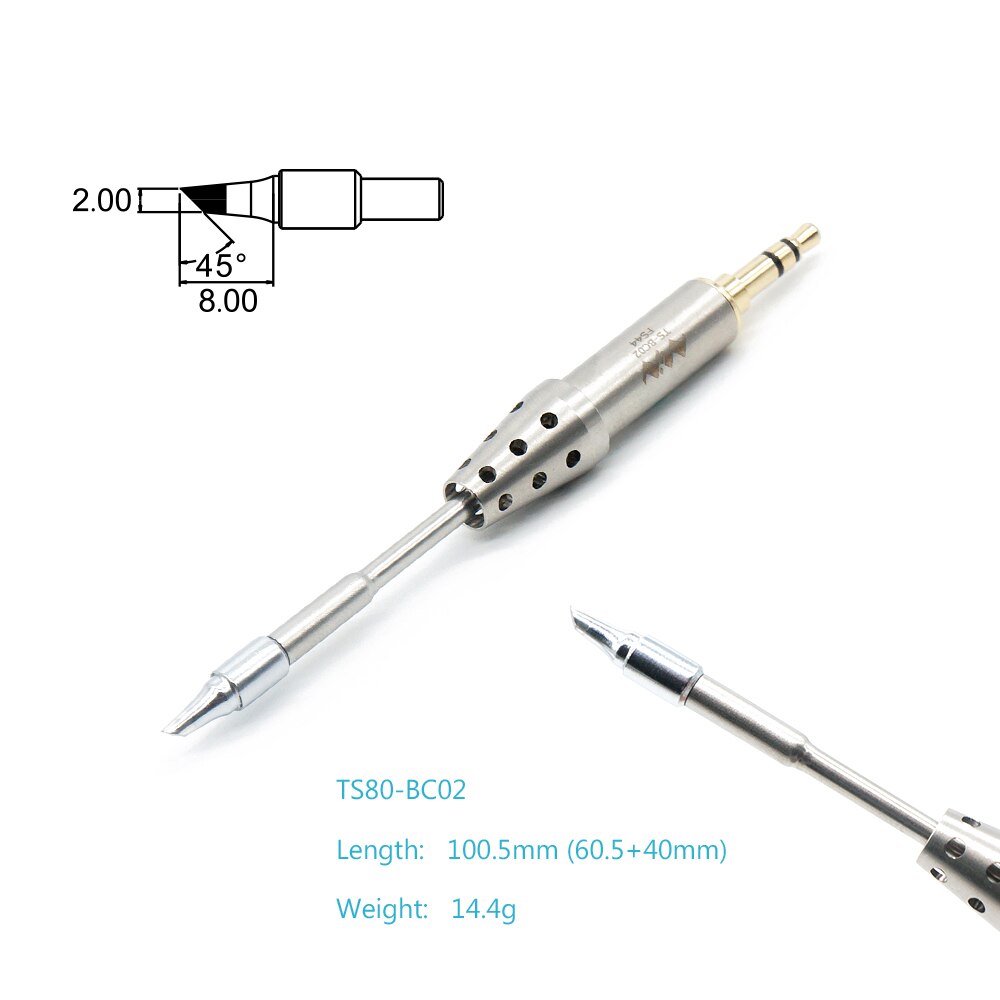 Metallo di Saldatura Punte di Ferro TS80P mini Intelligente di Saldatura Elettrica Testa di Ferro di Saldatura Elettrica Ferro Accessori Strumenti di Saldatura
