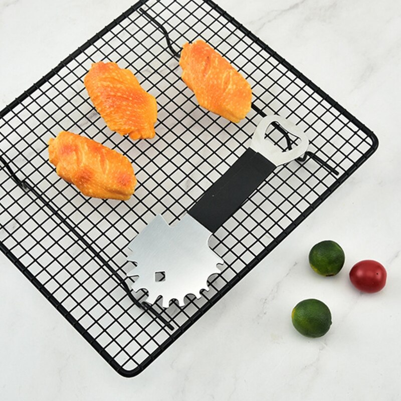 Portable Metal BBQ Grill Grate Cleaner Cleaning Barbecue Scraper Scrubber Grills