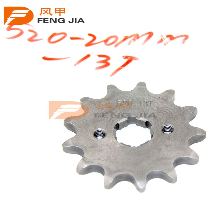 Front Engine 520# 11T 12T 13T 14T 15T Teeth 20mm Chain Sprocket With Retainer Plate Locker for Motorcycle Dirt Bike ATV