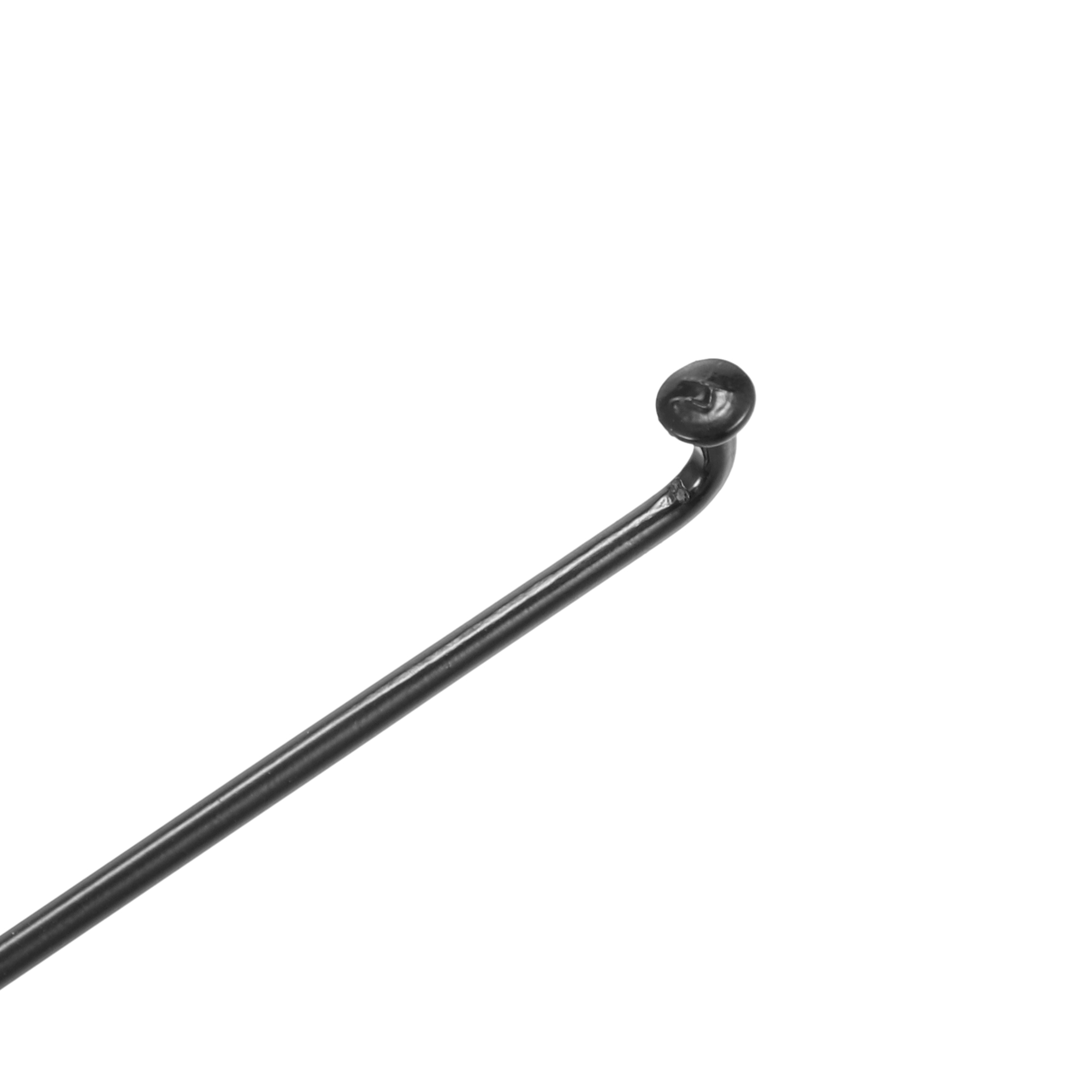 X Autohaux 14G J Bend radios de acero para bicicleta 136-293mm de longitud con tetinas piezas de repuesto para bicicleta de cabeza recta negro