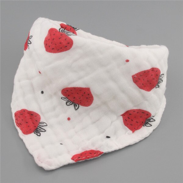 5 Stuks/partij Baby Slabbetjes Meisjes Jongens Baby Doek Cartoon Afdrukken Babyvoeding Bandana Slabbetjes Katoenen Garen Bebe Accessoire Baby Als: 3