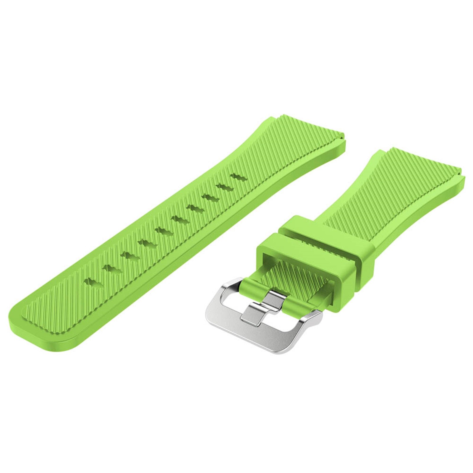 22MM Sports Colorful Silicone Band For Huami Amazfit Stratos 3 Replacement Strap For Amazfit Stratos 3 2/2S PACE Smart Watch: green