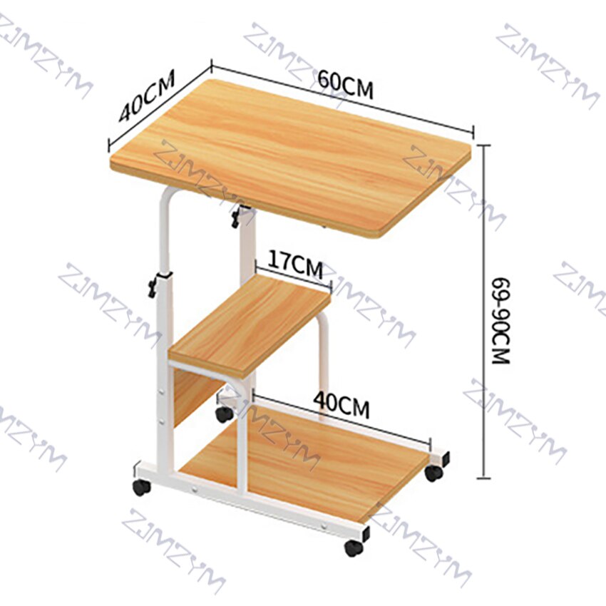 Nacht Hebe Computer Laptop Tisch Handy, Mobiltelefon Höer Einstellbar Holz + Stahl Rahmen Einfache Faul Laptop Tisch Tragbare Stehen Schreibtisch