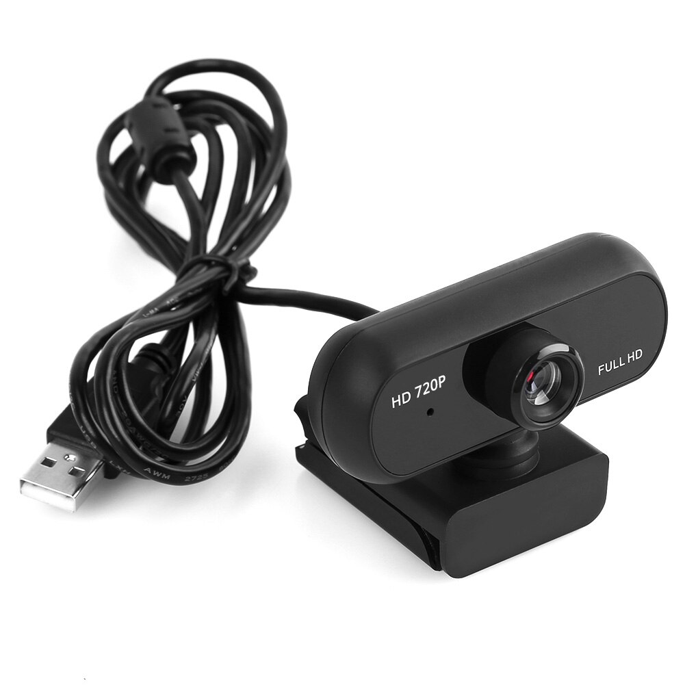 Webcam 720P Full HD Mini Camera Built-in Microphone Rotatable USB 2.0 Plug Web Cam with Micro For PC Computer Mac Laptop Desktop