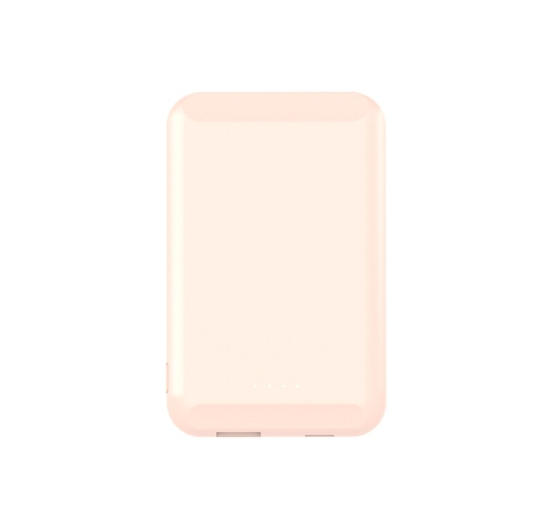 5000mAh Power Bank Magnetic Mini Powerbank Magnetic: Pink