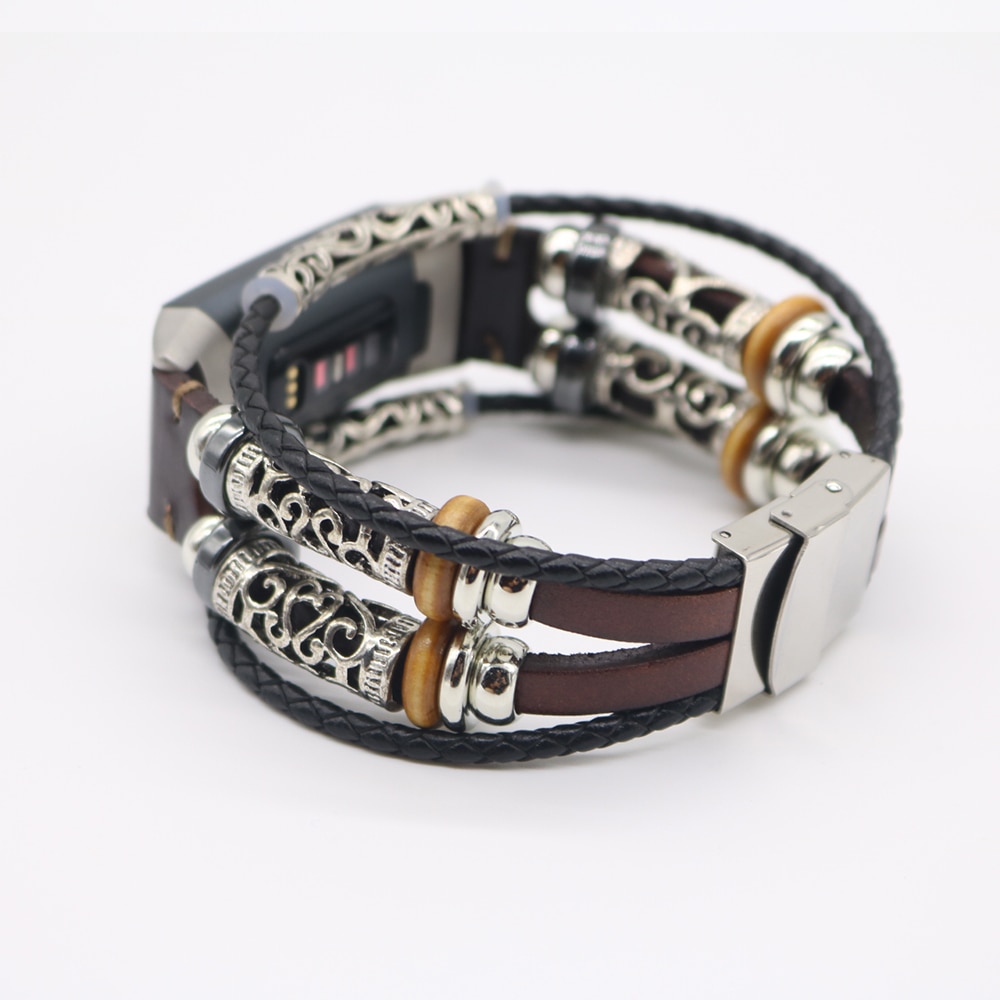Retro Leder Armband armband für Fitbit Gebühr 3 Band Ersatz Uhr Band für Fitbit Gebühr 3 Smart Armband Zubehör