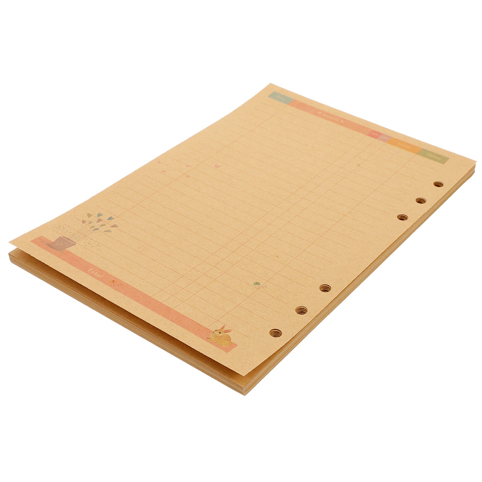 2pcs Loose-leaf Notebook Refills Six Holes Notebook Replacement Accessories