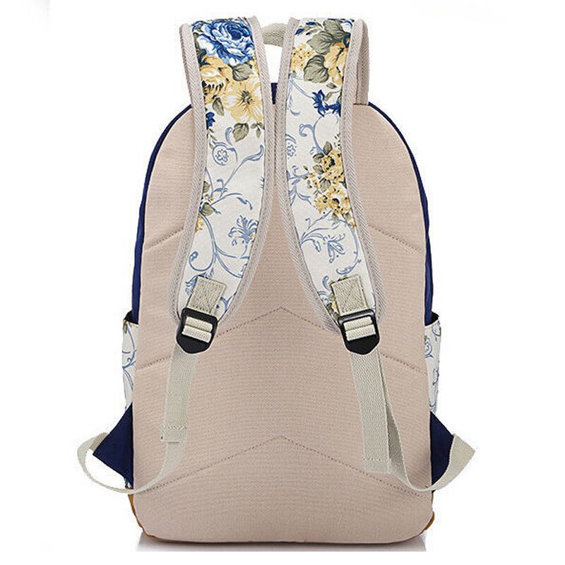 Scione canvas dames schooltas rugzakken voor meisjes mochila escolar bloemenprint computer laptop rugzak schoolrugzak  p112