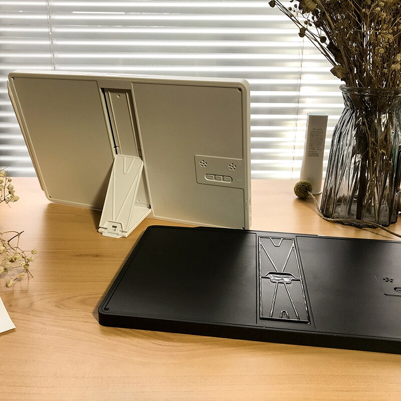 9.5 Inch Electronic Digital Clock Calendar LCD Writing Tablets Doodle Drawing Pad Board with Thermometer and Hygrometer for Kids