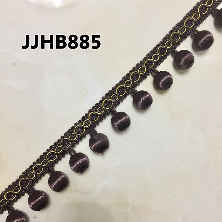 3 meter/lot europeisk stil rayon spets tofs frans boll gardin soffa duk tillbehör pom spets trim gör det själv dekoration