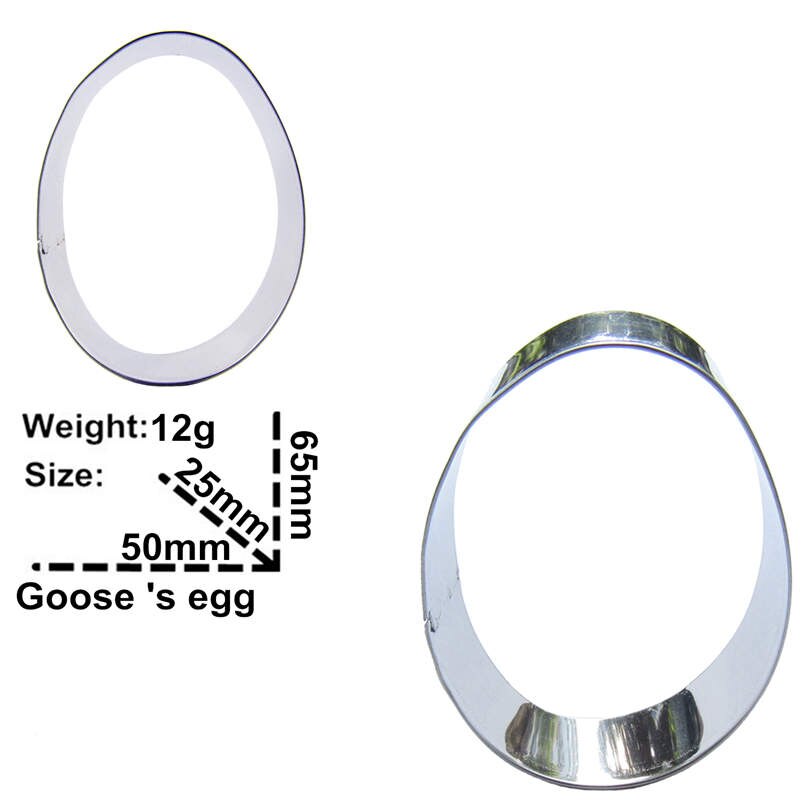 3 pcs Egg Cookie cutter biscuit embossing machine Pastry Fudge Fruits Stainless steel baking molds Cake decorating Tools